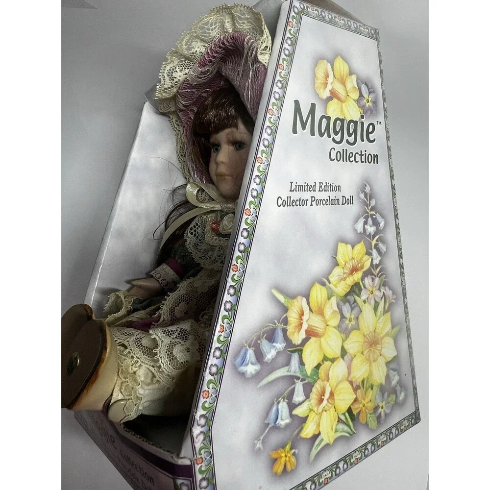 Vintage 1999 Maggie Collection Porcelain Doll  Limited Edition NIB